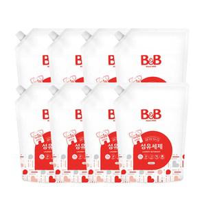 비앤비 섬유세제 리필, 1.5L, 5개