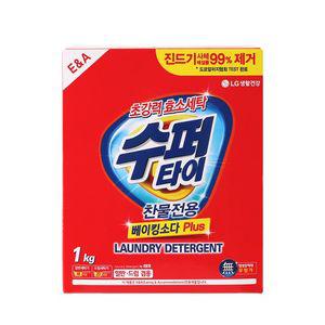 엘지 수퍼타이 찬물전용 세탁세제 카톤 1kg (겸용)