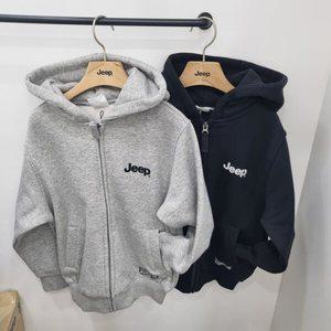 [지프키즈]기모 곰와펜 지프 맨투맨집업 KO1TZU099