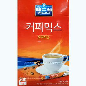맥스웰 커피믹스 식후 사무실 커피 오리지날 200입