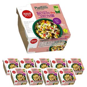 CJ 햇반 플랜테이블 할라피뇨 그레인보울 160g x 9개
