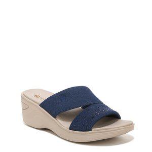 [BZEES](강남점)비지스 여성 New S/S 컴포트 웨지 니트 슬리퍼 다이너스티 브라이트뮬 W9D59663BZ 네이비