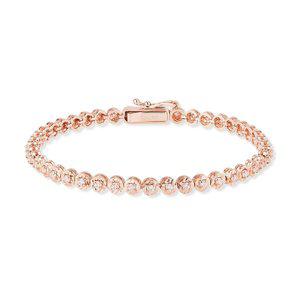 [도로시] 14k 컷팅 원큐 테니스 팔찌_16.5cm