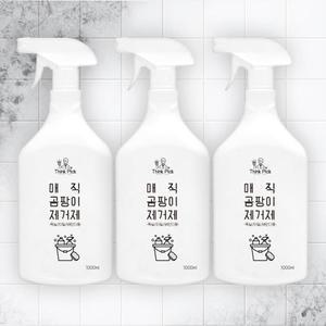 띵크픽 매직 곰팡이 제거제 1L 3개 화장실 욕실 창틀 실리콘 벽지 타일 살균