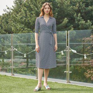 [립밤](강남점)Lipbbam 바이립밤 크레오라 데로시 카라 3/4 슬리브 롱 랩원피...