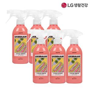 [엘지생활건강]LG생활건강 샤프란케어 섬유탈취제 냄새뺌 비누향 400mL*6개