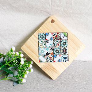 마름모 타일 냄비받침대 만들기 키트 티코스터 나무 목공 체험 diy 키트 반제품
