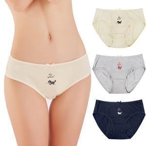 (제이지몰)면스판 미디 여성속옷 위생팬티 3매세트 안심 생리 EW315