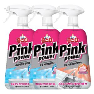 홈스타 핑크파워 욕실 찌든때 클리너 750ML, 2개+ 주방 기름 찌든때 클리너 750ML, 1개