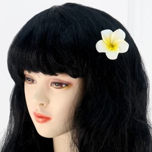 플루메리아 머리핀 4cm 여행 하와이 꽃 집게핀 헤어핀