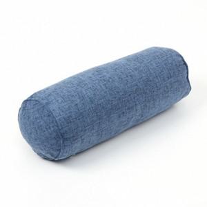 원통형 면마 바디필로우 침대 헤드 롱쿠션 15x40cm 블루