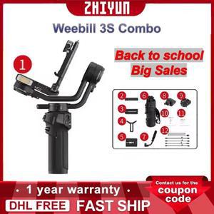 ZHIYUN Weebill 3S 콤보 3 축 핸드헬드 짐벌 스태빌라이저, 소니, 캐논, 파나소닉, 니콘 DSLR 미러리스 카