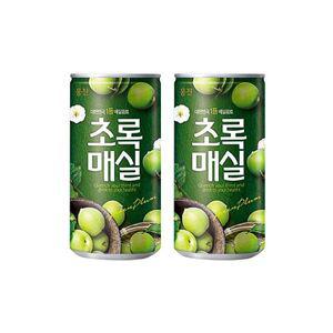 웅진 초록매실 180ml x 90캔 캔음료 캔음료수 매실음료