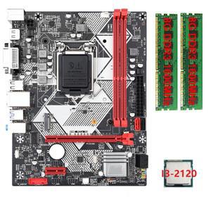 B75-H 컴퓨터 마더보드 데스크탑 마더보드 마더보드, I3-2120 CPU, 2X8G DDR3, 1600Mhz RAM, LGA 1155, USB