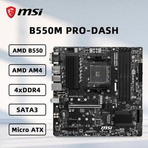 라이젠 7 용 AM4 마더보드 MSI B550M PRO-DASH, R5 5600 5600G 5500 3600 5600x Micro-ATX용 AM4, 5700x570