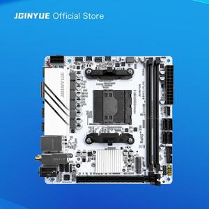 JGINYUE AMD AM4 ITX 마더보드, Ryzen R3 R5 R7 R9 1, 2, 3, 4/5 시리즈 CPU DDR4 RAM 데스크탑 PC PCI-E 3