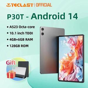 Teclast P30T 안드로이드 14 태블릿, 10.1 인치, 인셀 완전 적층, A523, 8 코어, 4GB + 6GB RAM, 128GB ROM