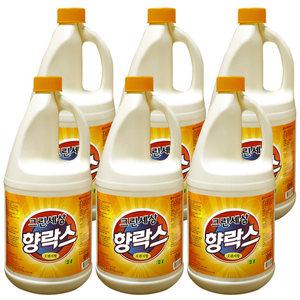 락스 향락스 2Lx 6개-12L 레몬향/살균/표백/소독/세제