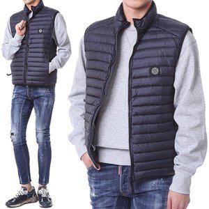 [스톤아일랜드] 룸우븐 챔버 와펜 덕다운 패딩조끼/7715G0224 V0020