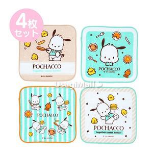산리오 포차코 미니 핸드타올 4P