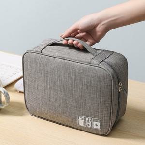 [라일리] Rly 워크온 디지털 파우치(그레이) 케이블 충전기파우치