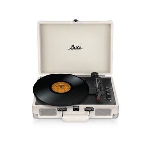 브리츠 BZ-TP1000 화이트 블루투스 턴테이블 AUX RCA 헤드폰단자 LP 레코드 플레이어