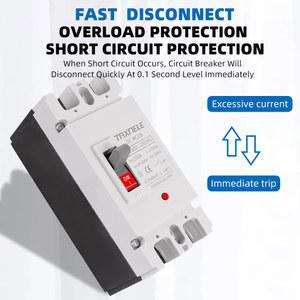 태양광 몰드 케이스 DC 회로 차단기, MCCB 과부하 보호 스위치, 보호대 태양광 PV 150A 250A 배터리 아이솔레이터