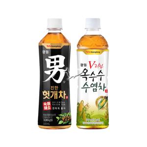 [기타]광동 헛개차 500ml/ 10개+옥수수수염차 500ml/ 10개 총20개