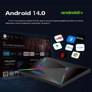 R69Plus Android14 TV 박스 Wifi6 Allwinner H728 옥타코어 1000M 4GB RAM 16GB 32GB/64GB Bluetooth5 8K