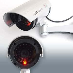 모형CCTV 점멸 LED 방범용 가짜CCTV 원통 돌출