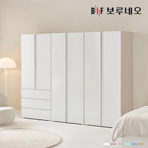 [착불]보루네오 타키 2400 AA세트 장롱 장농 이불장 안방 작은방 원룸 서랍 8자
