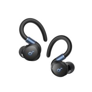 사운드코어 스포츠 X20 by Anker, 트루 와이어리스 운동 이어버드, 회전 및 확장 가능한 이어 후크, 노이즈 캔슬링, 딥 베이스, IP68 방수, 땀 방지, 방진, 48H 플레이, 헬스장용 이어버드