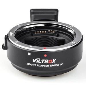 EF TO NEX 렌즈 어댑터, VILTROX IV 오토 포커스 마운트 어댑터: 캐논 호환 EF /EF S 렌즈용 소니 A9 A7RIII A7III A6300 A6400 E 카메라