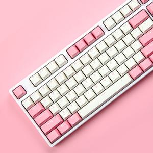 몬스타기어 핑크 아이보리 108키 OEM 영문 PBT 이중사출 커스텀 포인트 키캡