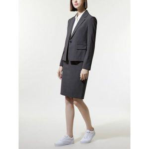 [리스트]2SET 클래식 원버튼 재킷+백 슬릿 H라인 스커트 2종세트_P385935092