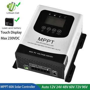 MPPT 태양광 충전 방전 컨트롤러 PV 레귤레이터 Lifepo4 젤 배터리용 230VDC 12V 24V 48V 60V 72V 96V 50A 60A