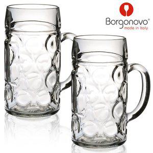 갤러리아 비어 맥주잔 500ml 2P 하이볼잔 손잡이유리컵 맥주글라스 투명유리