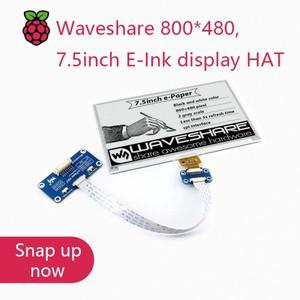 Waveshare 전자 잉크 디스플레이 HAT, 라즈베리 파이 2B, 3B, 제로, 제로 W용, 2 색: 블랙 화이트, SPI 인