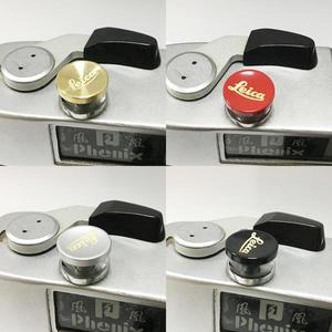 순수 구리 오목 표면 카메라 소프트 셔터 릴리스 버튼 고무 링 포함 라이카 M6 M3 MP M8 M9 X1 X2 M10 M240