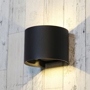 LED(블랙) 벽등 원형 3W*3W 전구색(각도조절)