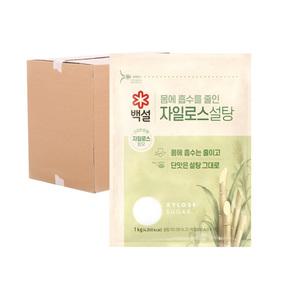 (박스) CJ 백설 자일로스 하얀설탕 1kg 12입
