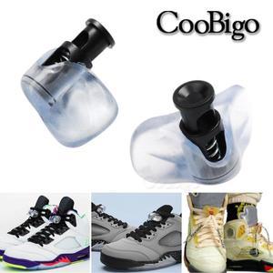 신발끈 2쌍 AJ 신발 레이스 클램프 클리어 버터 플라이 토글 클립 Nike Air Jordan 5 운동화 끈 액세서리
