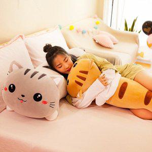 [기타]에스티 고양이 베개 배게 바디필로우 쿠션 동물 110cm