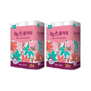 [기타]모나리자 플라워 2겹 40m 30롤 X 2팩 화장지 휴지 두루마리_JS