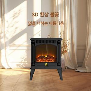 실내화목난로 3D 따뜻한 가정용 전기난로 실내 화목 캠핑