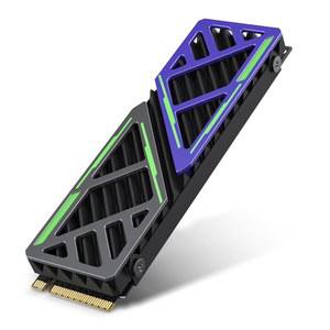 삼성 990 EVO용 M.2 2280 NVMe SSD 히트싱크 /990 970 EVO Plus /990 980 PRO 및 WD 블랙 SN850X SN850P SN770, PS5용 열 패드가 있는 양면 히트싱크 쿨러 /mATX /MiniATX M2 PCIE