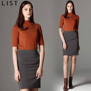 [리스트(LIST)] 케이시 라인 디테일 포멀 스커트 (택가격:128000원)