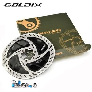 GOLDIX 6 볼트 자전거 브레이크 로터 산악 자갈 및 도로 빠른 냉각 RT900 용 140/160mm 디스크 패드