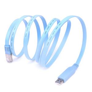 호환 퀄리티 개 CAT5 직렬 시스코 블루 어댑터 RS232 to 1 하이 라우터용, 케이블 RJ45 콘솔 코드, USB 1 8M
