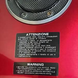반사 오토바이 연료 탱크 경고 스티커 DUCATI 797 821 900 1200 1299 V2 V4 Monster에 적합한